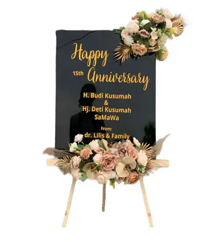 Papan Bunga Akrilik Embecang